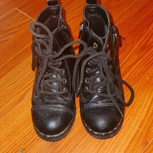 Little Girls Black Boots